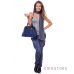 Купить женскую замшевую сумку Velina Fabbiano - синюю - арт.523624-2_2